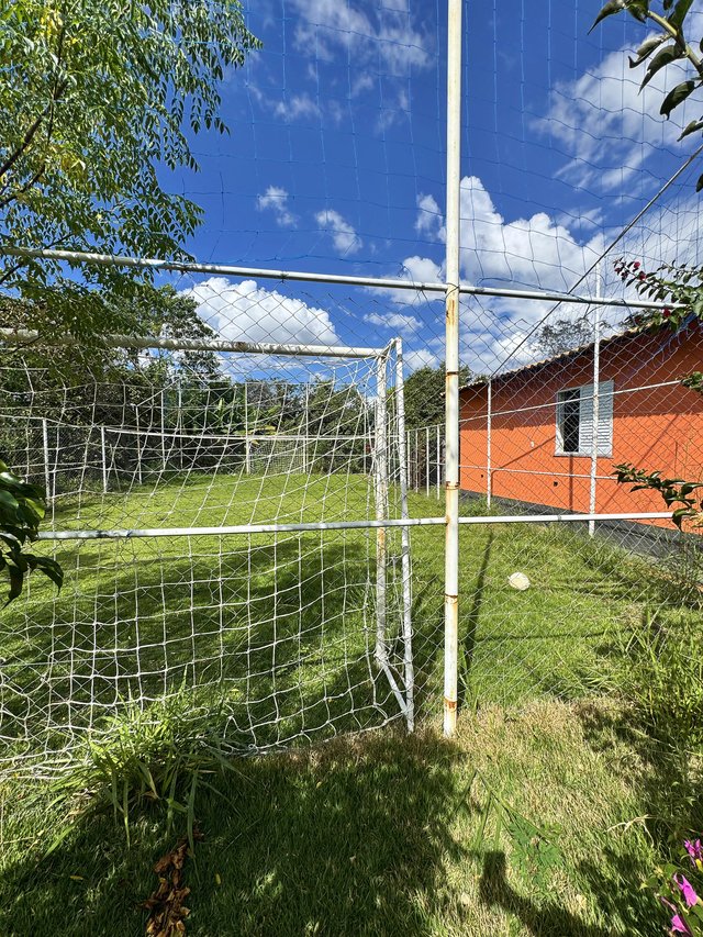 Exterior — Passagem entre canteiros floridos