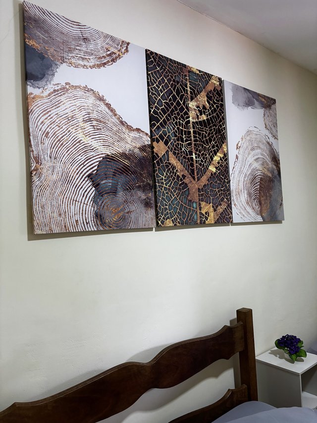 Quarto Rústico — Vista da janela com cobogó branco
